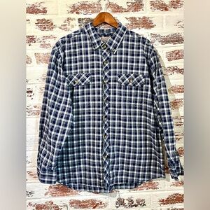 CE Schmidt Workwear Shirt Plaid Button Down Size XL